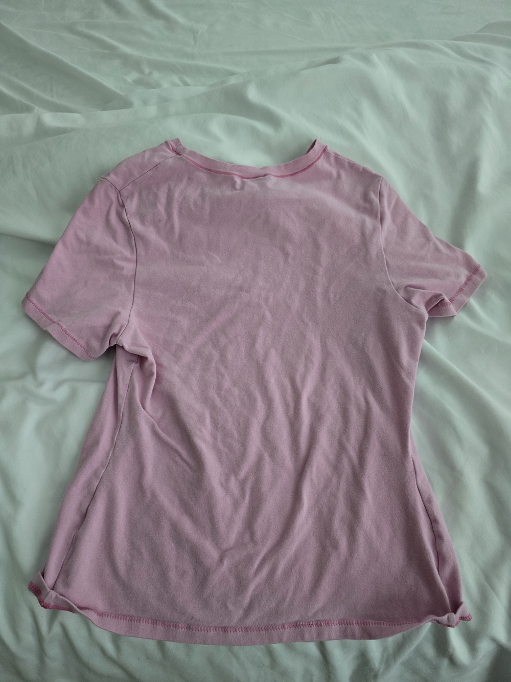 SKIMS Short Sleeve Tee in Light Pink - Picture 2 of 2